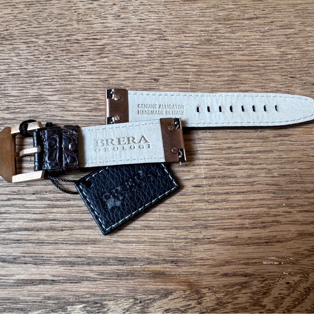Brera Orologi Genuine Alligator Watch Band